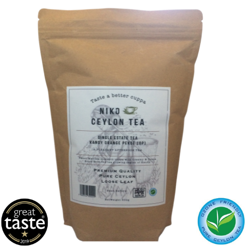 Single Estate Orange Pekoe (OP) 'Kandy' Premium Ceylon Black Tea - 500g Catering Pack /Great Taste Awards Winner 2020